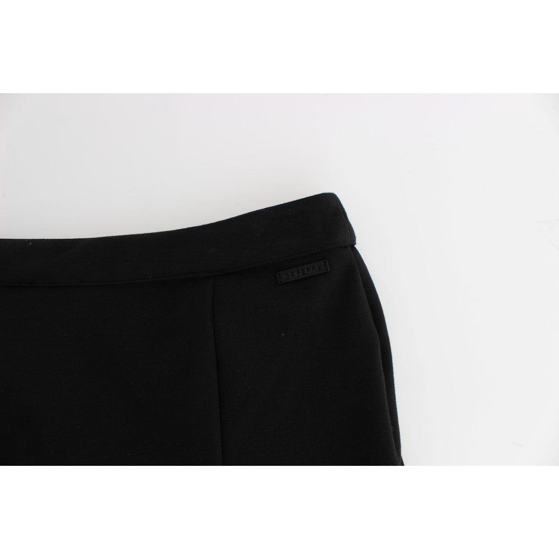 GF Ferre Chic Black Pencil Skirt Knee Length with Side Zip GF Ferre