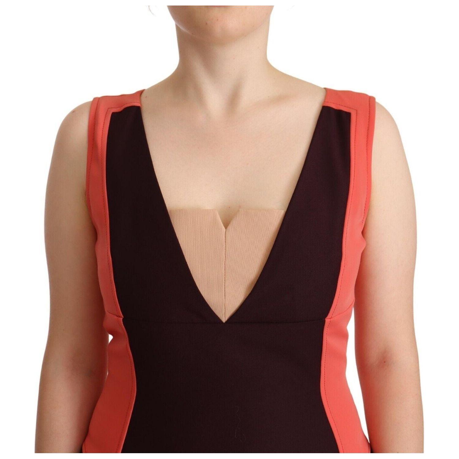 CO|TE Multicolor Polyester Sleeveless Sheath Knee Length Dress