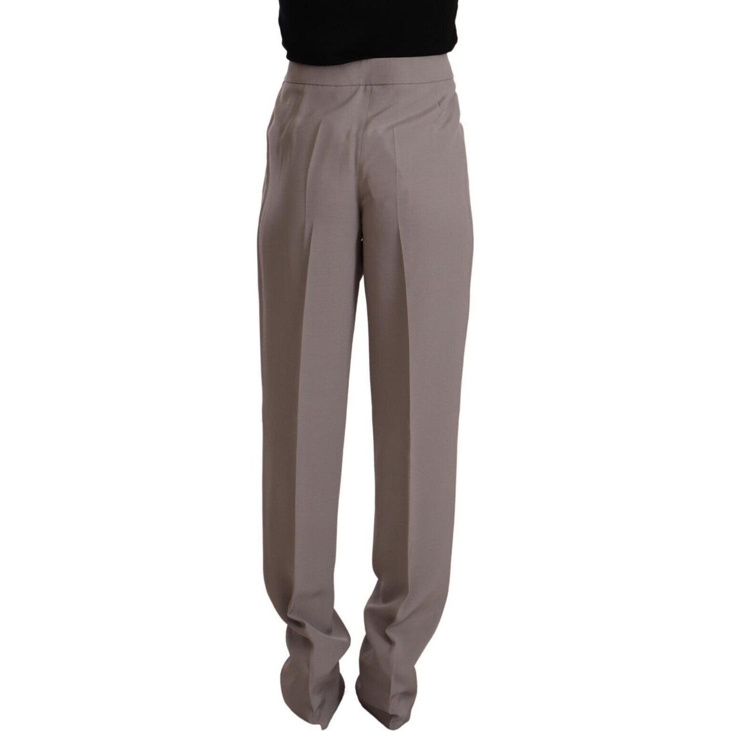 Armani Elegant High Waist Silk Blend Trousers Armani