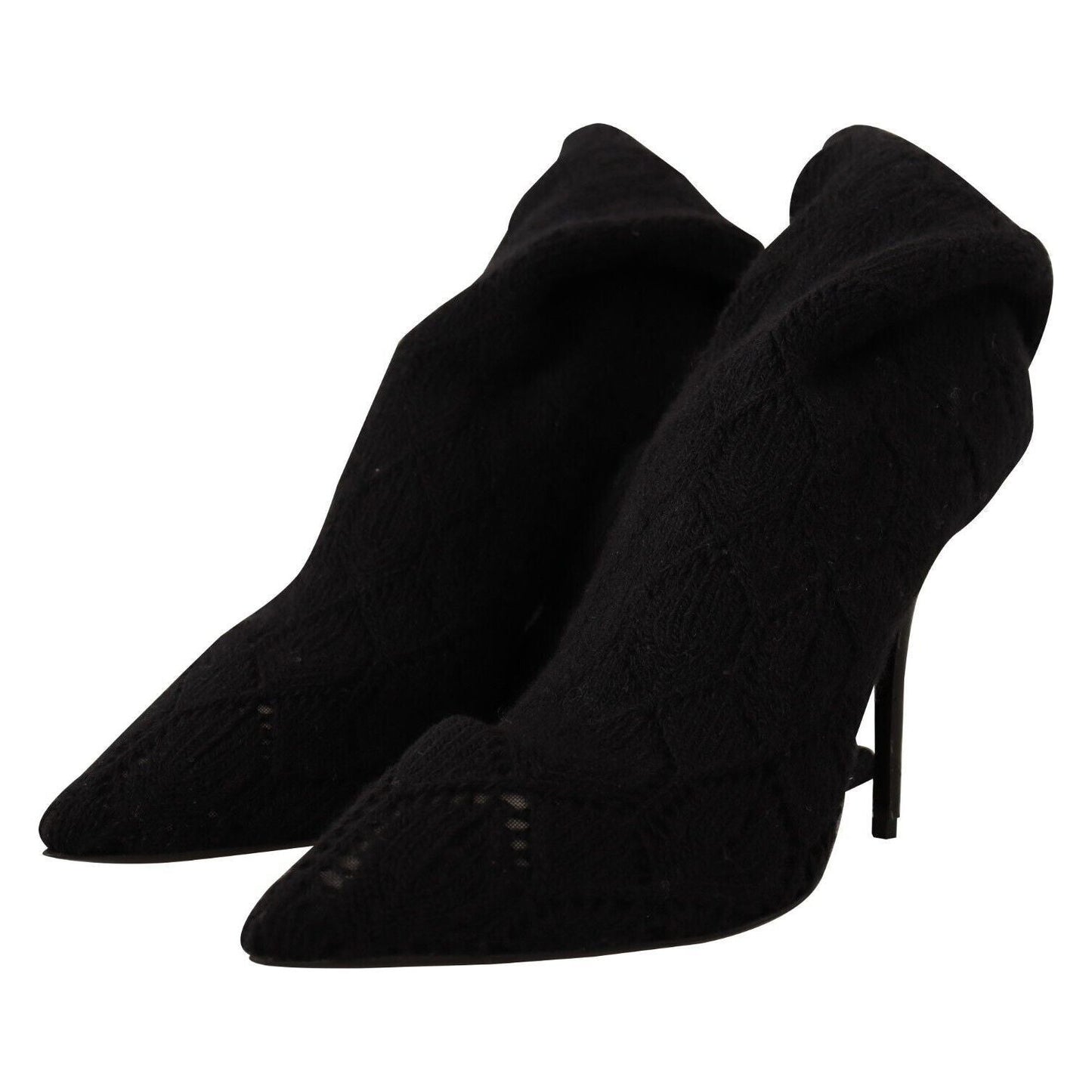 Dolce & Gabbana Elegant Black Stretch Socks Boots Dolce & Gabbana