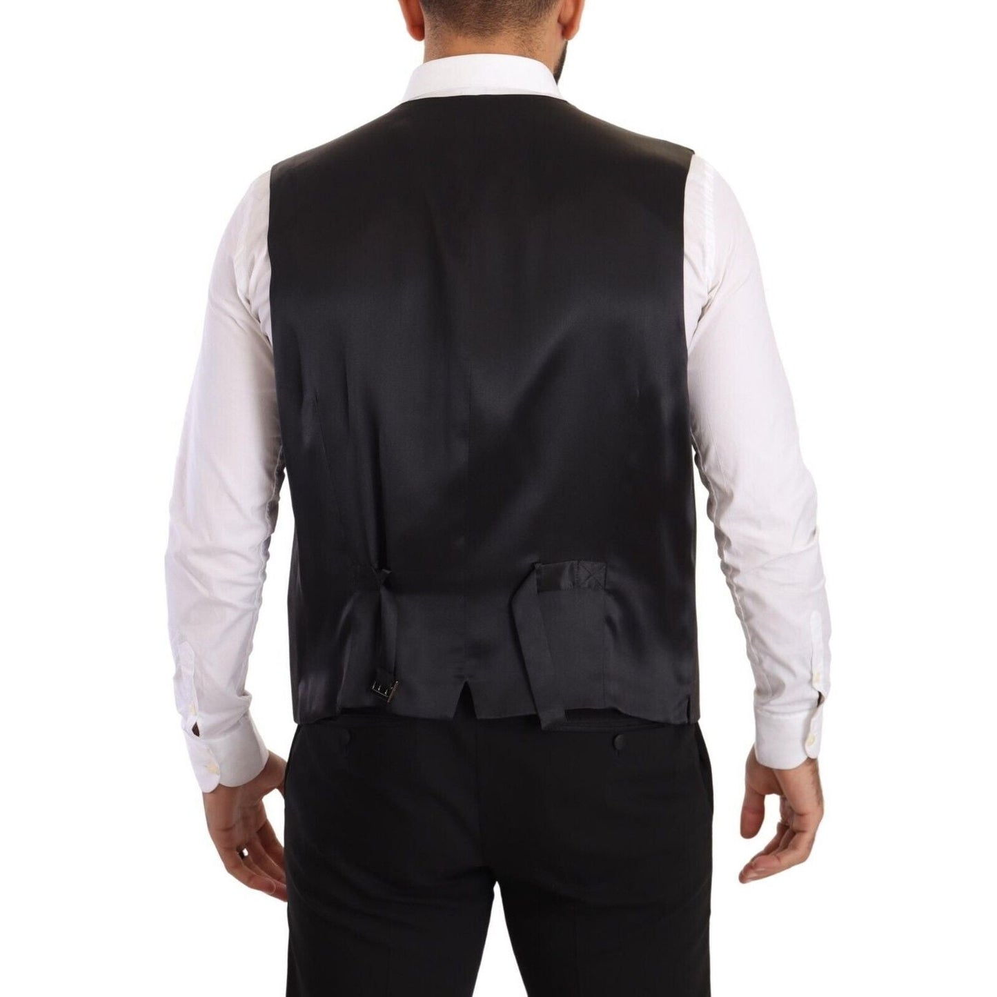 Dolce & Gabbana Gray Double Breasted 2 Piece SICILIA Blazer