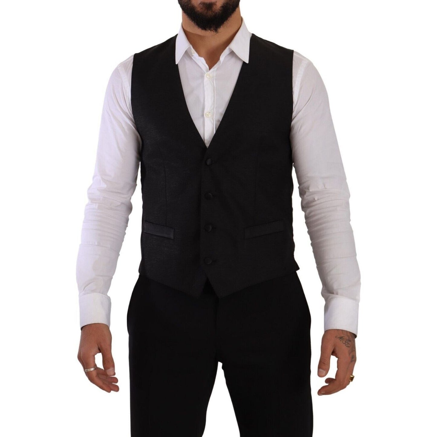 Dolce & Gabbana Sicilia Slim Fit Black Suit Ensemble Dolce & Gabbana