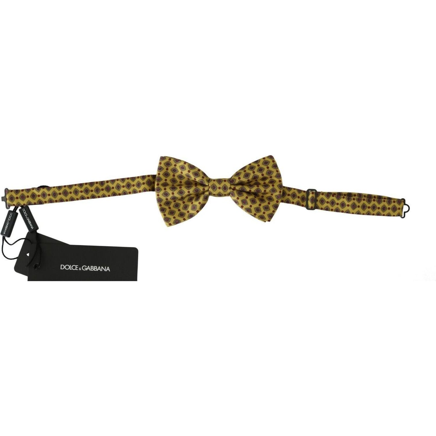 Dolce & Gabbana Elegant Yellow Silk Bow Tie Dolce & Gabbana