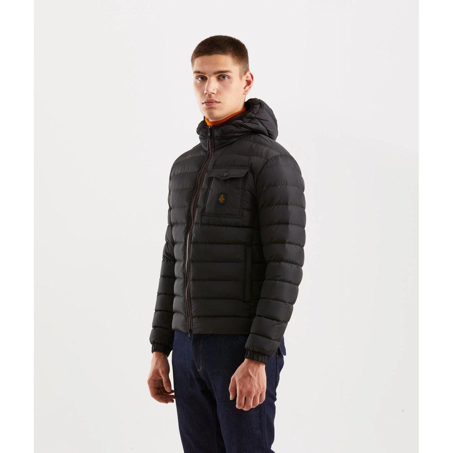 Refrigiwear Sleek Hooded Down Jacket with Pockets Refrigiwear