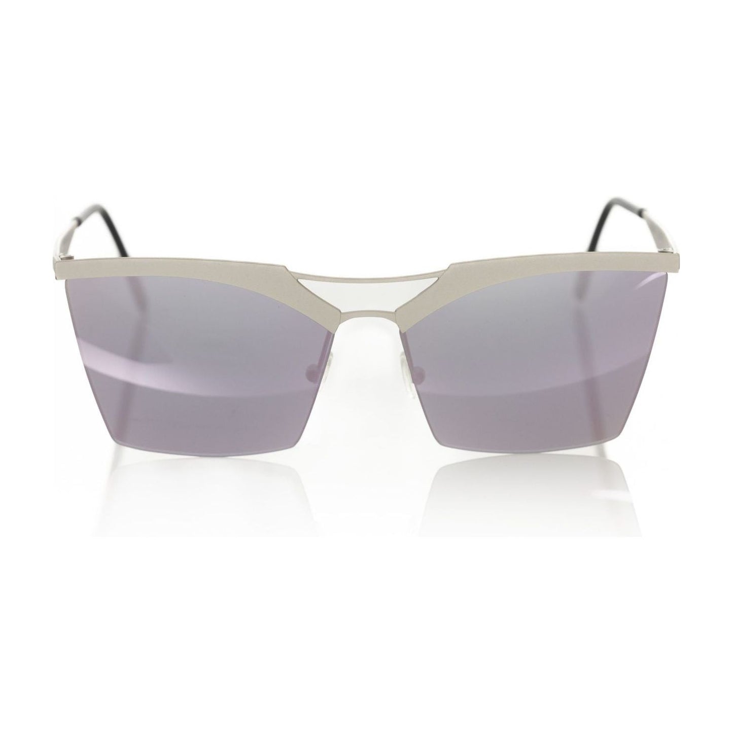 Frankie Morello Silver Metallic Women Sunglasses Frankie Morello