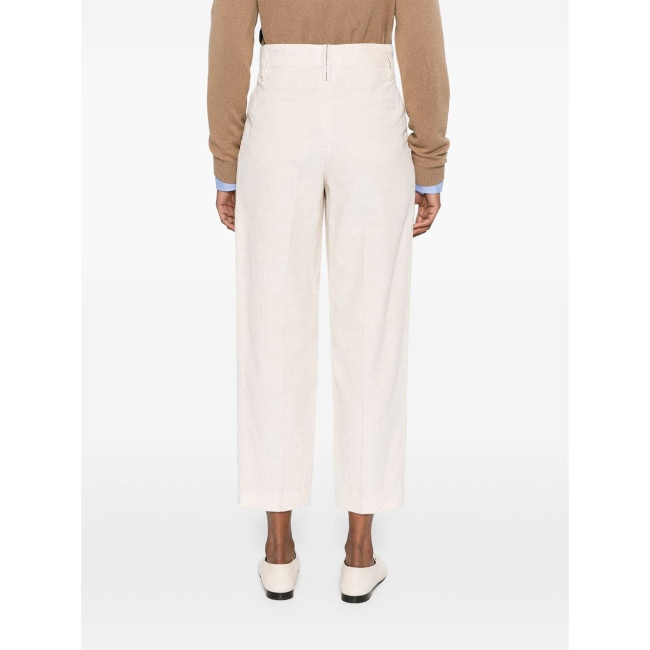 Brunello Cucinelli Trousers Ivory Trousers Brunello Cucinelli