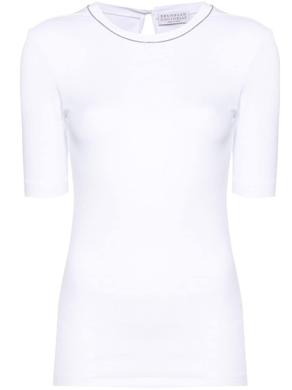 Brunello Cucinelli T-shirts and Polos White Topwear Brunello Cucinelli