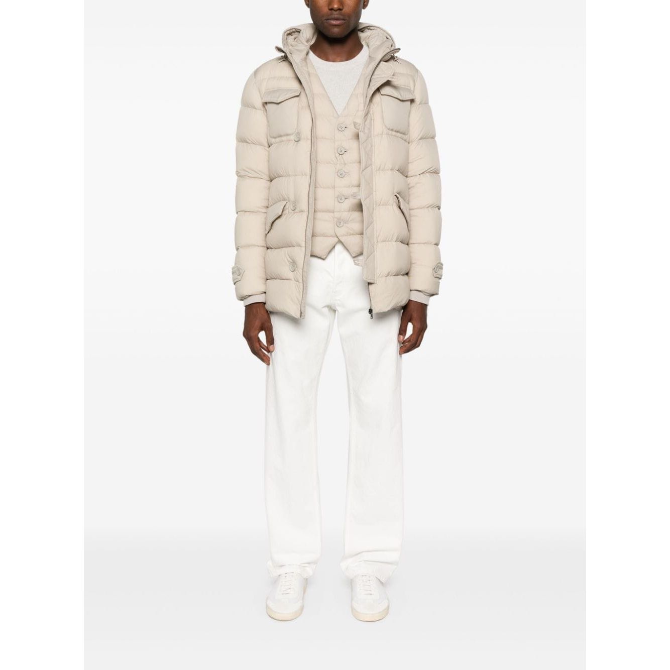 Herno Jackets Beige Vests Herno