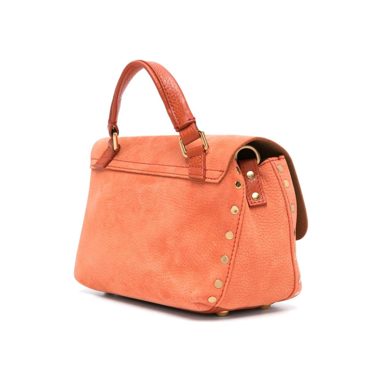 Zanellato  orange suede grained texture Handbag Handbag Zanellato