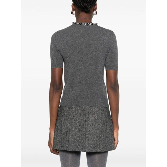 Valentino Top Grey Topwear Valentino