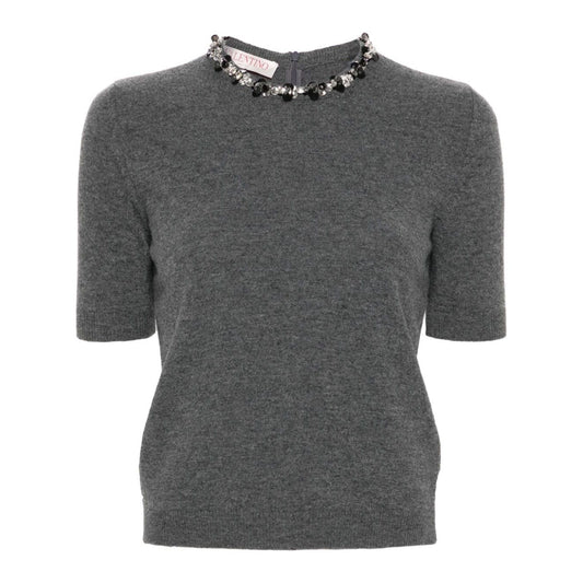 Valentino Top Grey Topwear Valentino