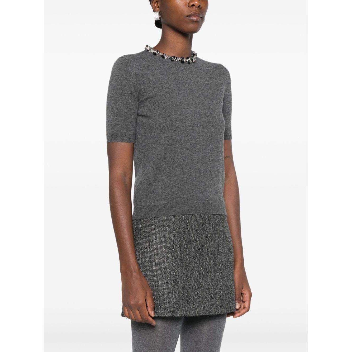 Valentino Top Grey Topwear Valentino