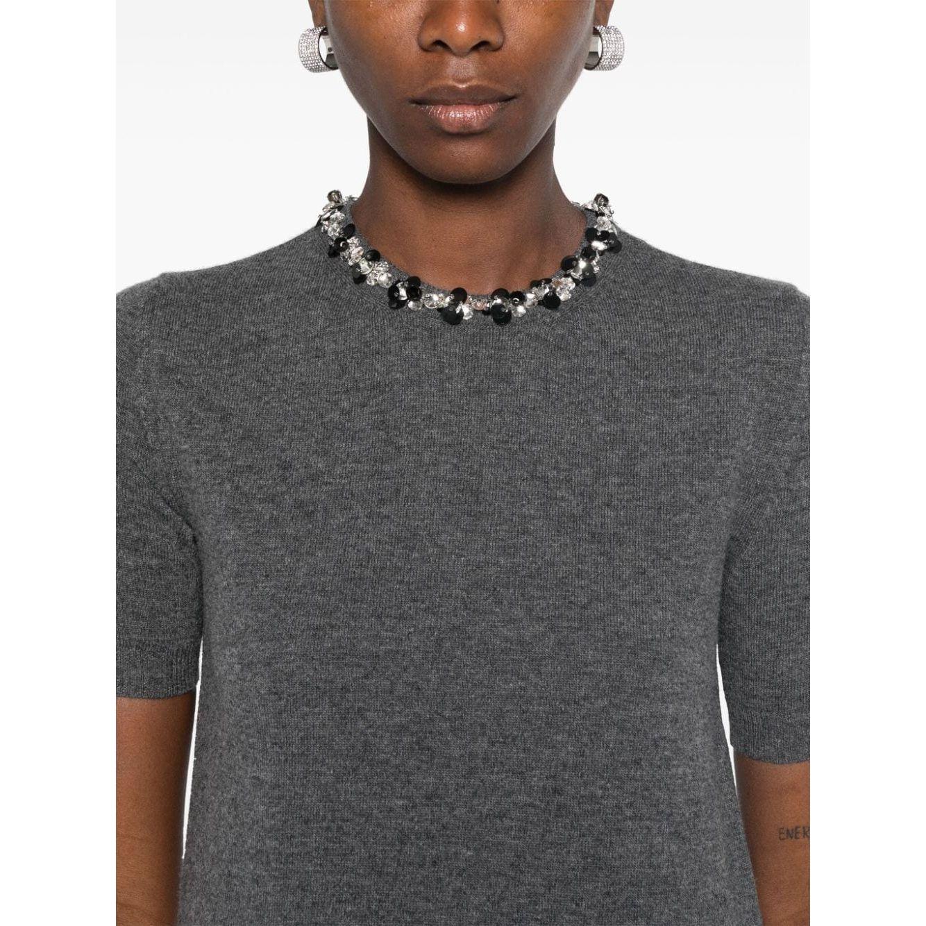 Valentino Top Grey Topwear Valentino