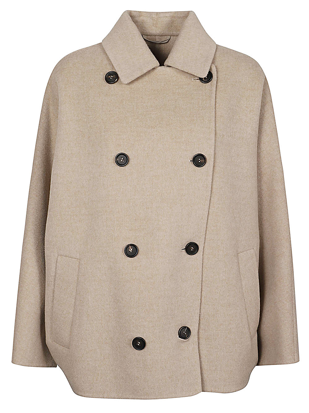 Brunello Cucinelli Coats Beige Jackets Brunello Cucinelli