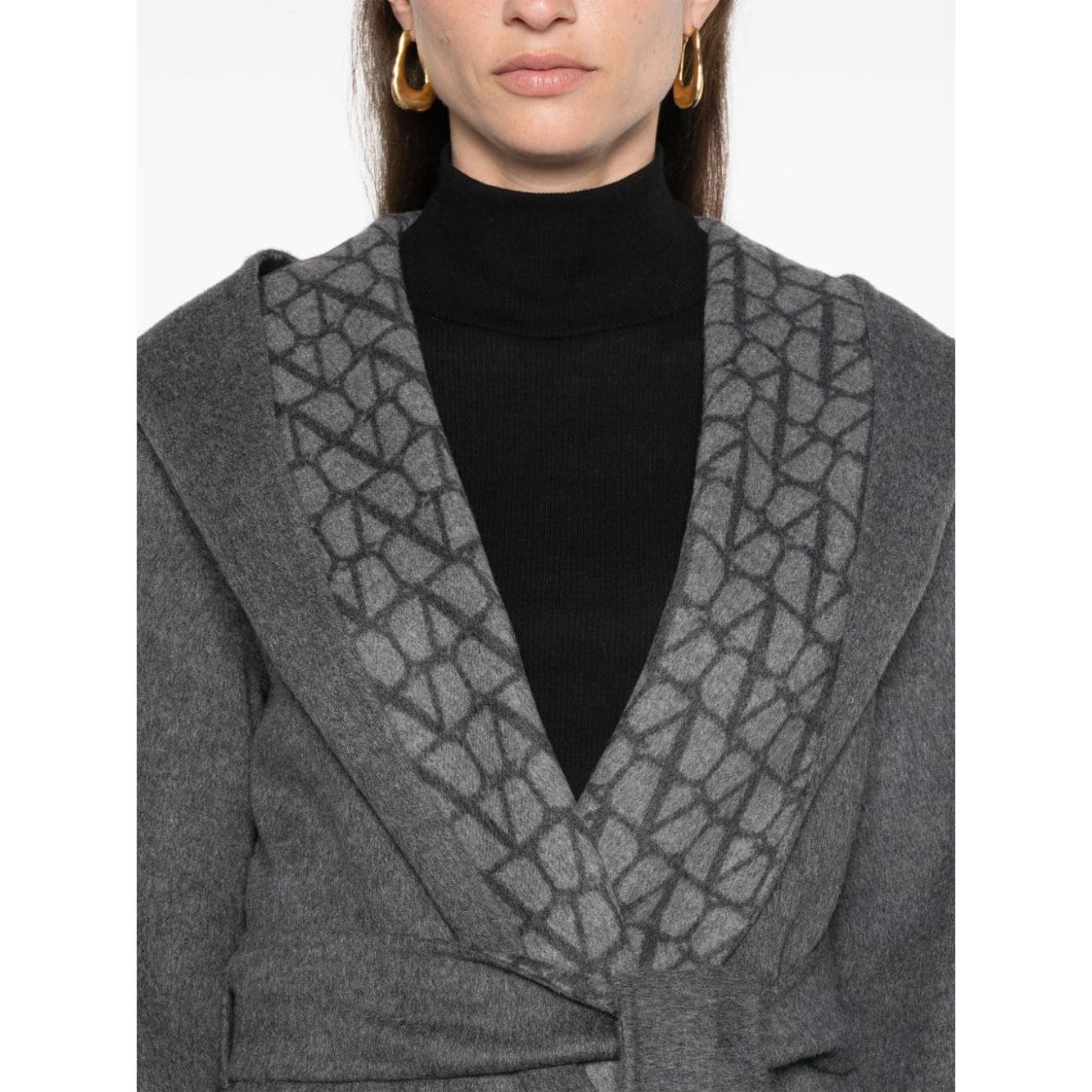 Valentino Coats Grey Jackets Valentino