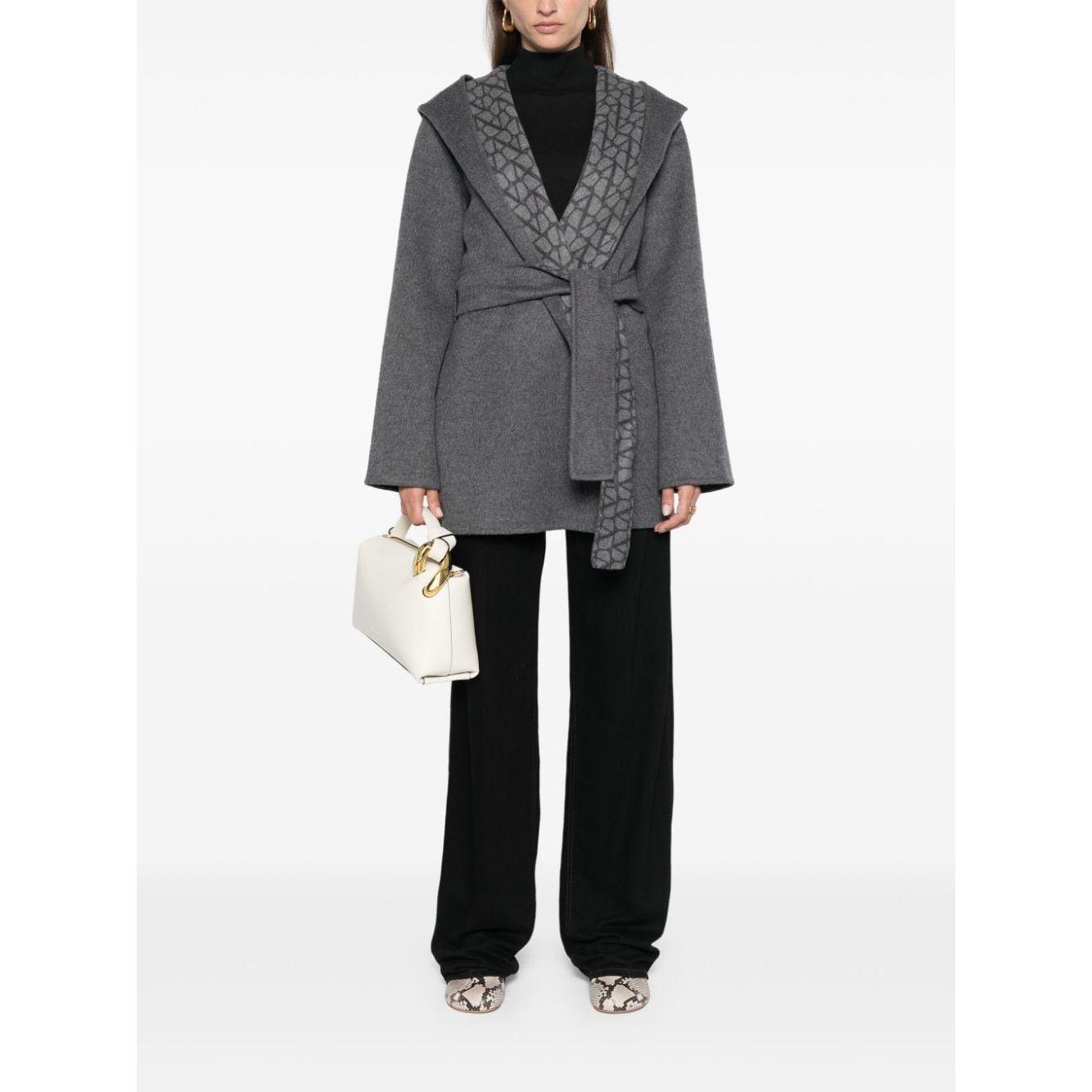 Valentino Coats Grey Jackets Valentino