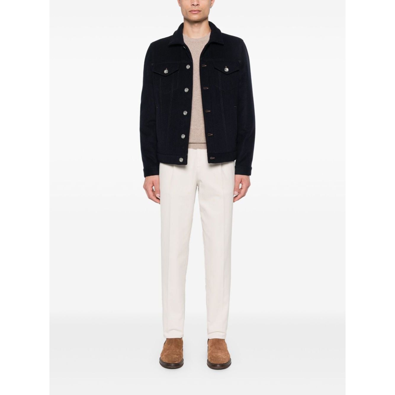 Brunello Cucinelli Coats Blue Jackets Brunello Cucinelli