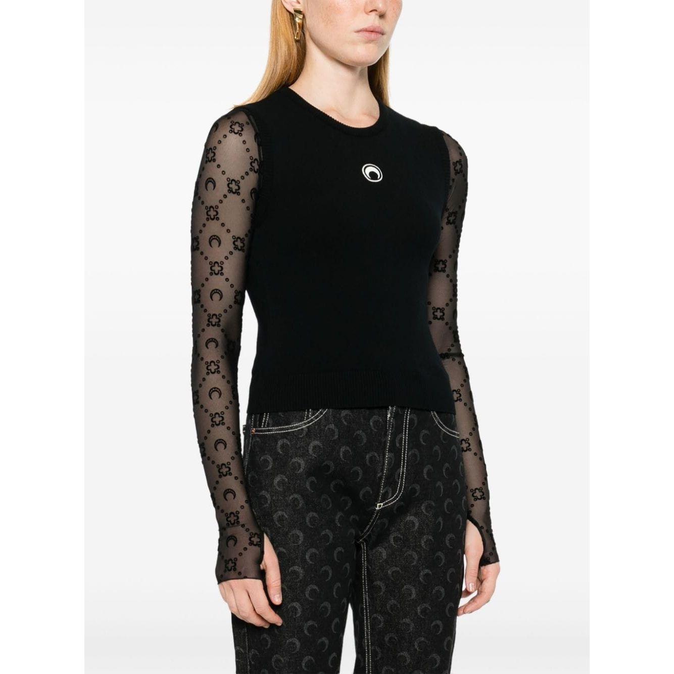 MARINE SERRE Top Black Topwear Marine Serre