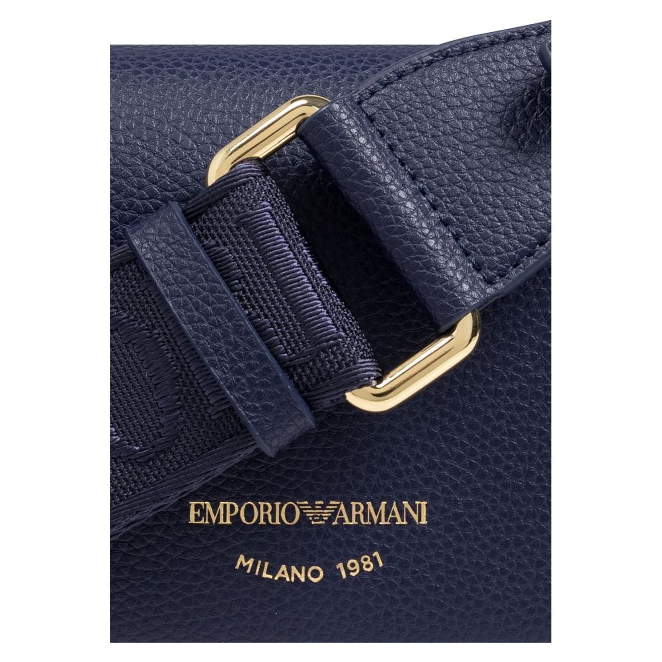 Emporio Armani faux leather Shoulder Bag Blue Clutches Emporio Armani