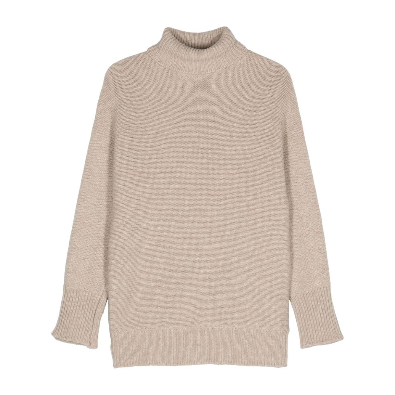 Alysi Sweaters Beige Topwear Alysi