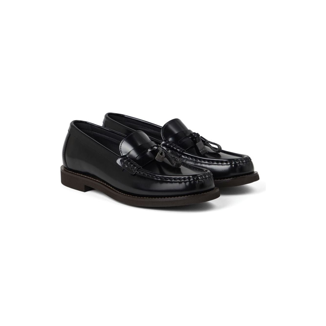 Brunello Cucinelli Flat shoes Black Moccasins Brunello Cucinelli