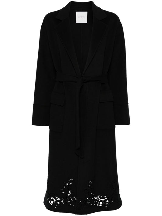 ERMANNO FIRENZE Coats Black Jackets Ermanno Firenze