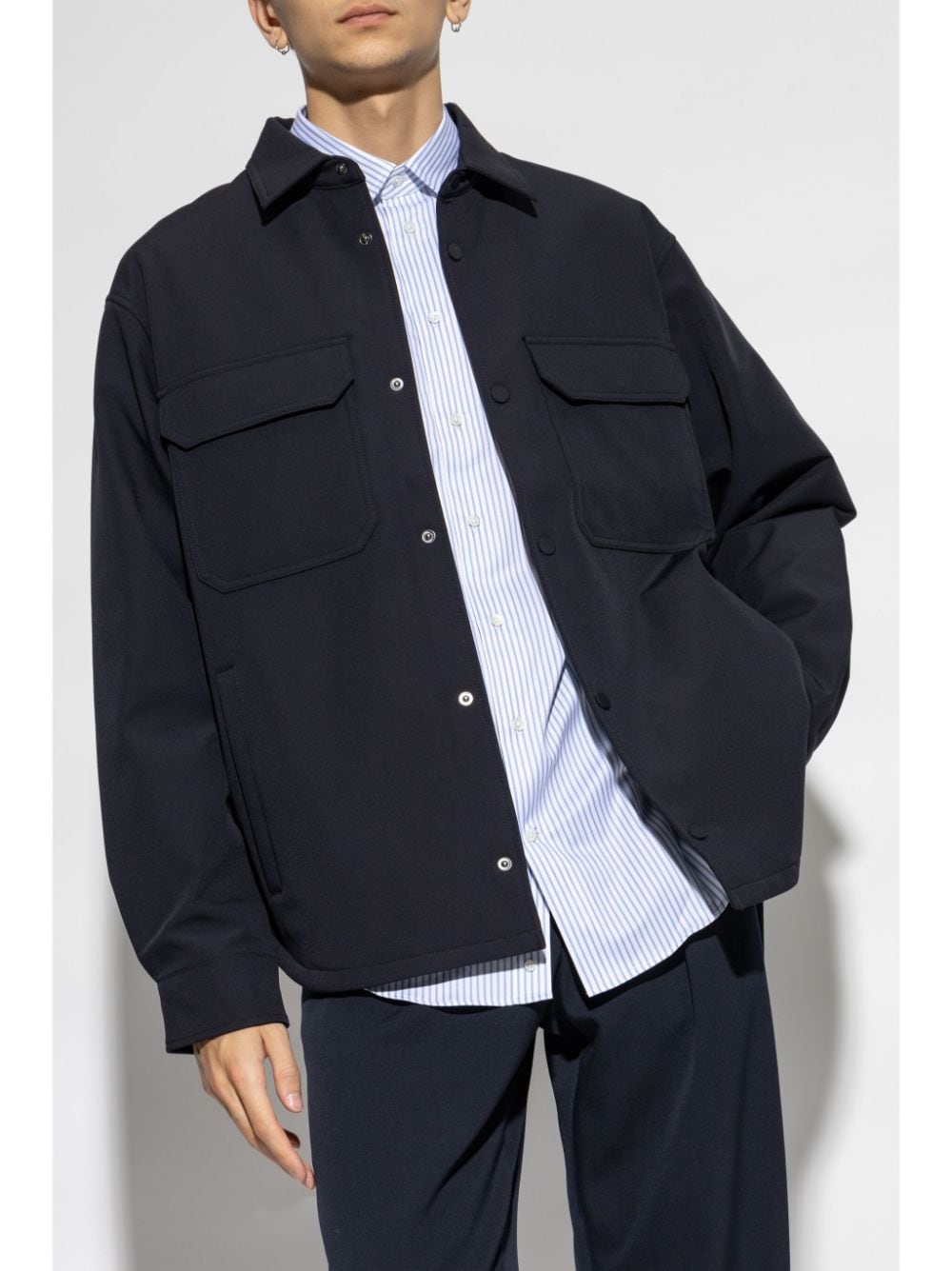 Emporio Armani Jackets Blue Jackets Emporio Armani