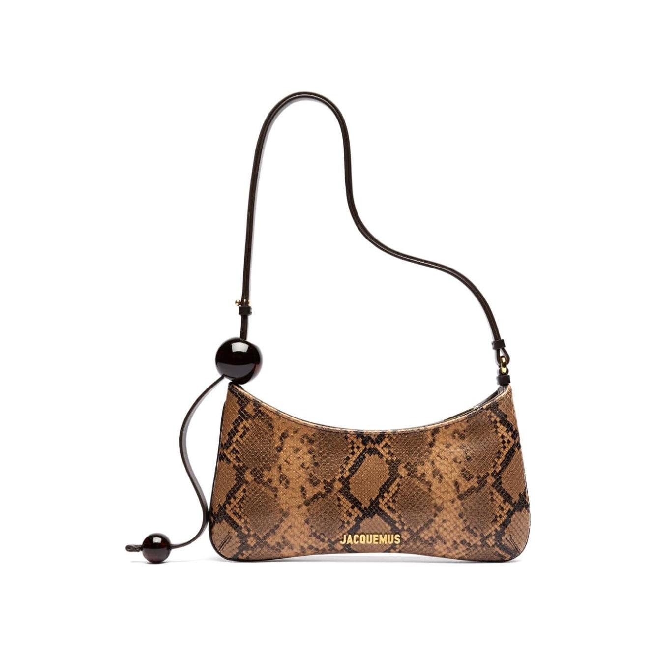 JACQUEMUS Jacquemus Le Bisou Perle Shoulder Bag Brown Shoulder JACQUEMUS