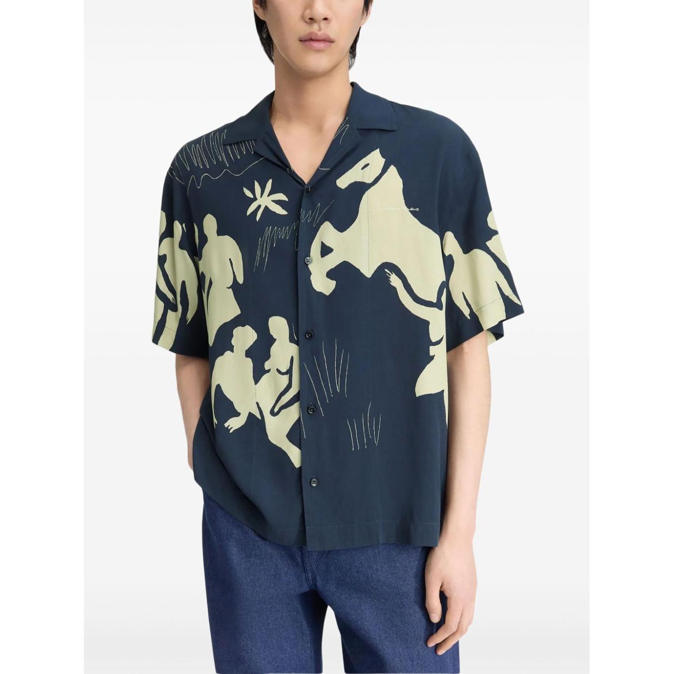 JACQUEMUS Shirts Blue