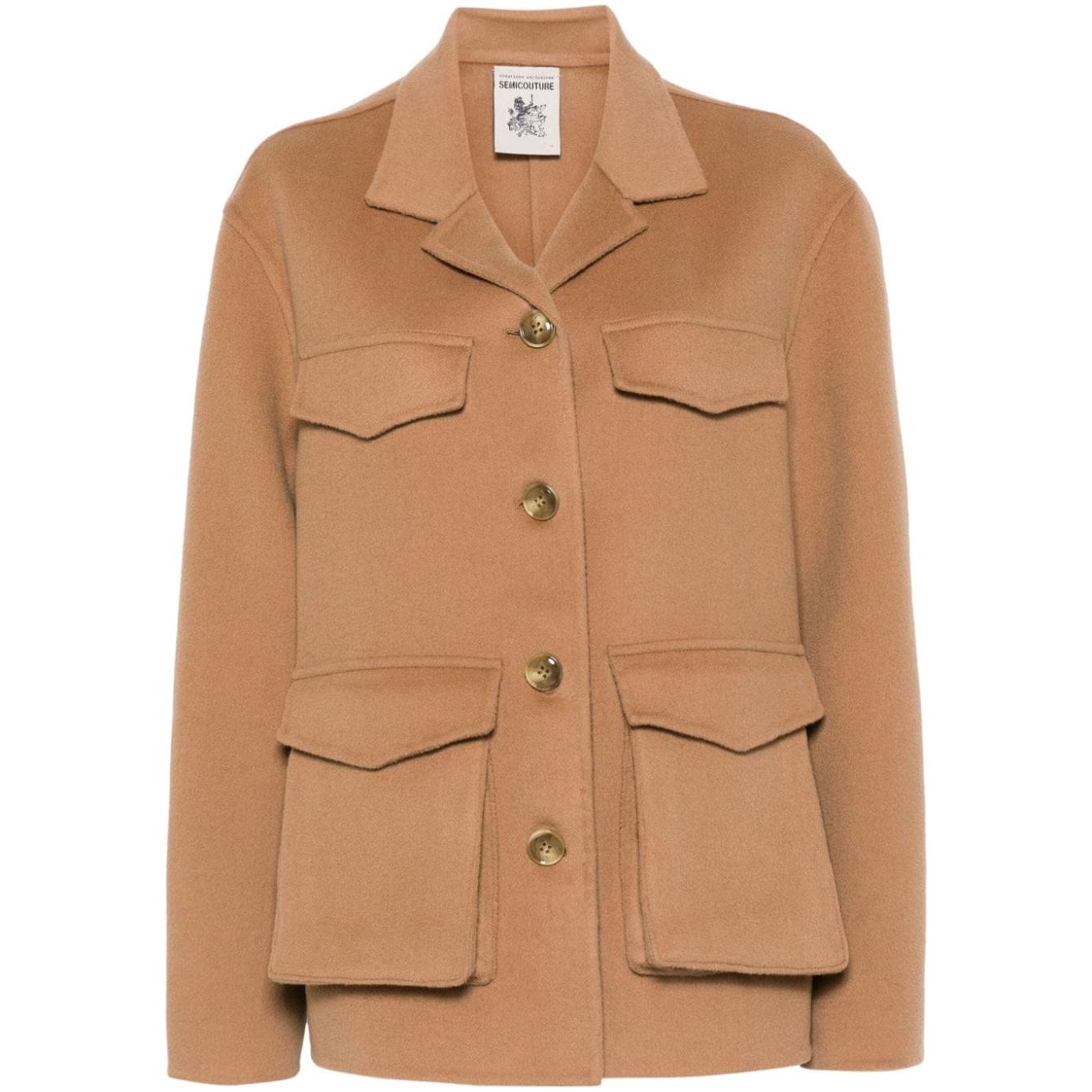 Semicouture Coats Beige Jackets Semicouture