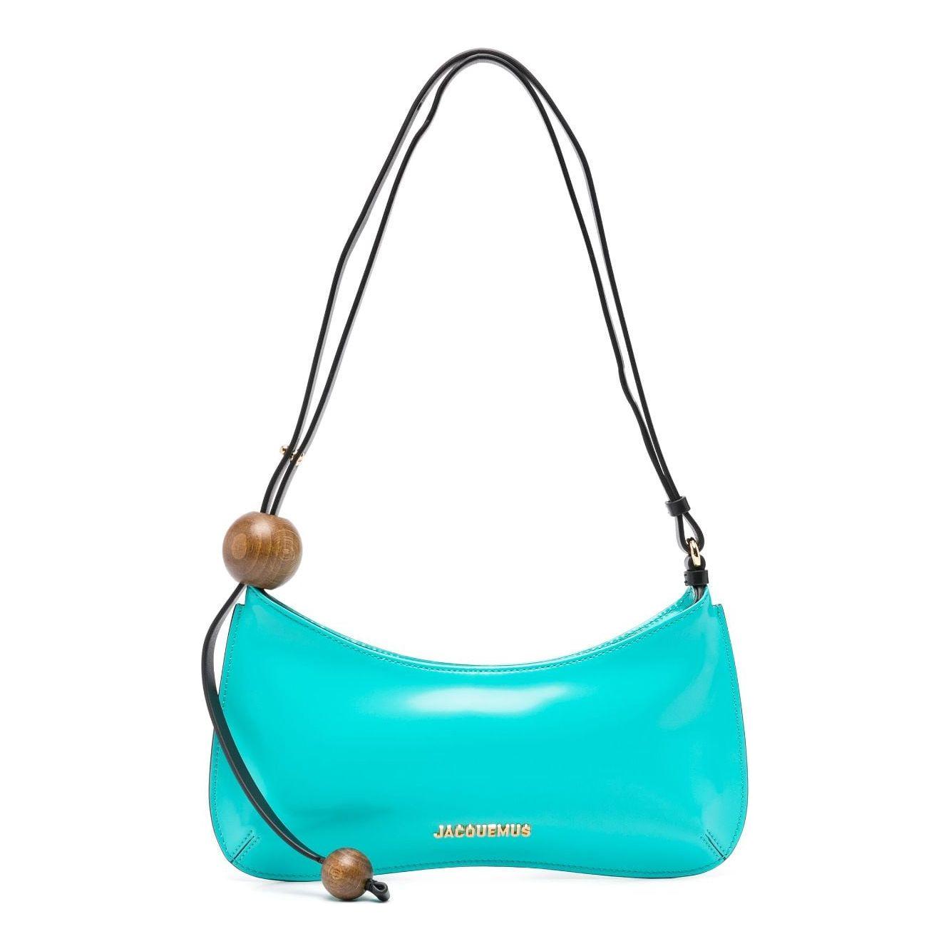 JACQUEMUS The Bisou Perle Bag Clear Blue Shoulder JACQUEMUS