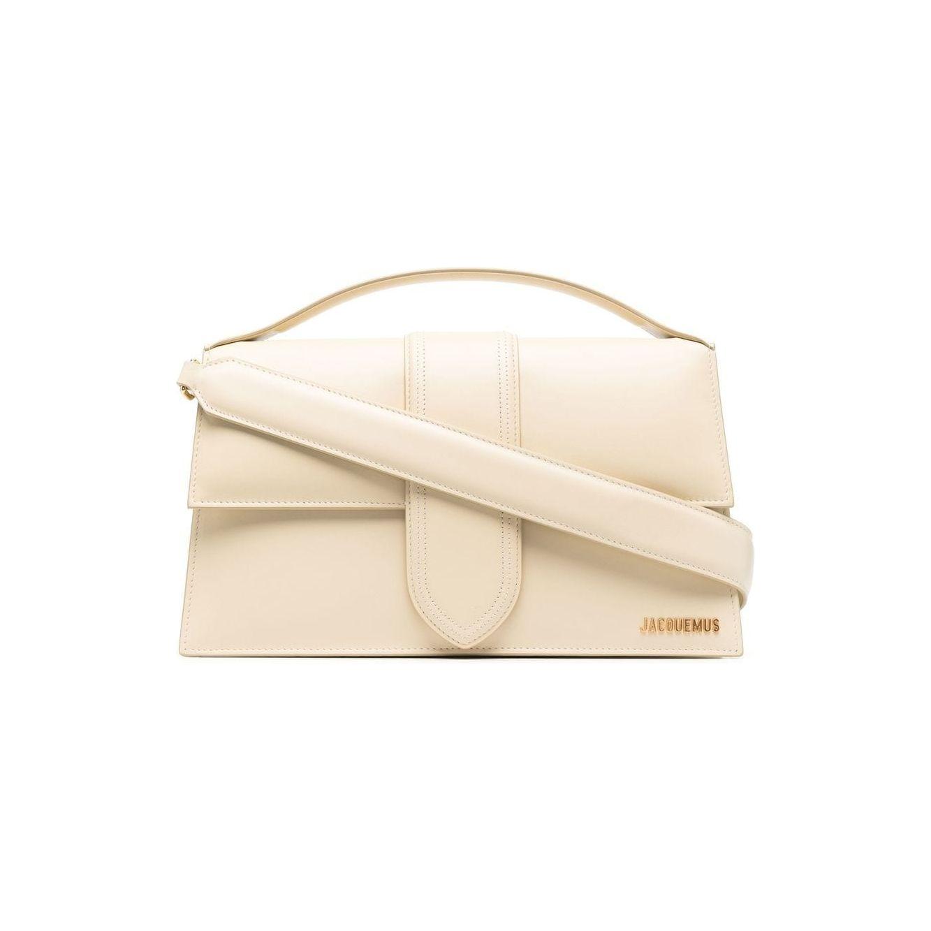 JACQUEMUS Le Bambinou ivory white calf leather Bag Handbag JACQUEMUS