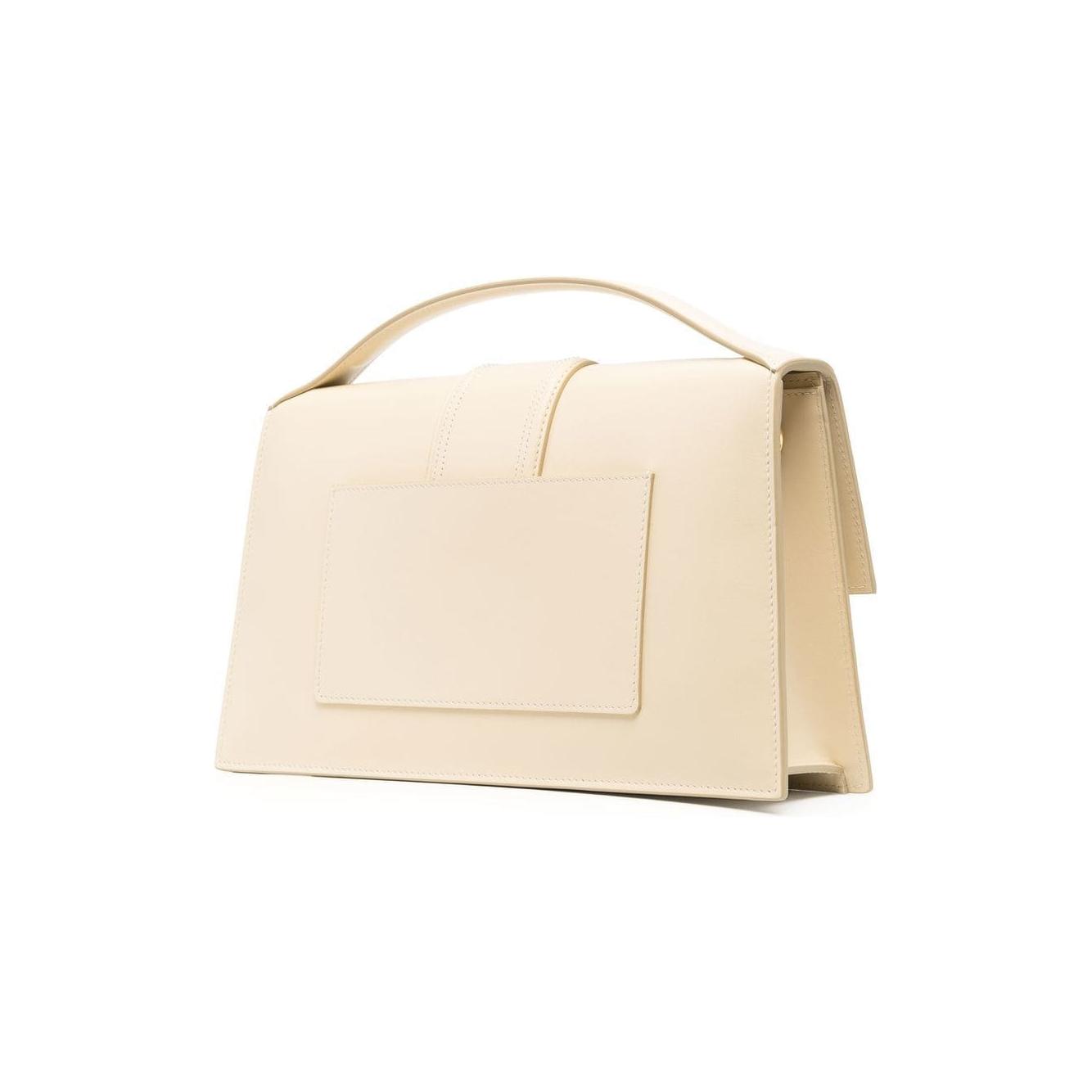 JACQUEMUS Le Bambinou ivory white calf leather Bag Handbag JACQUEMUS