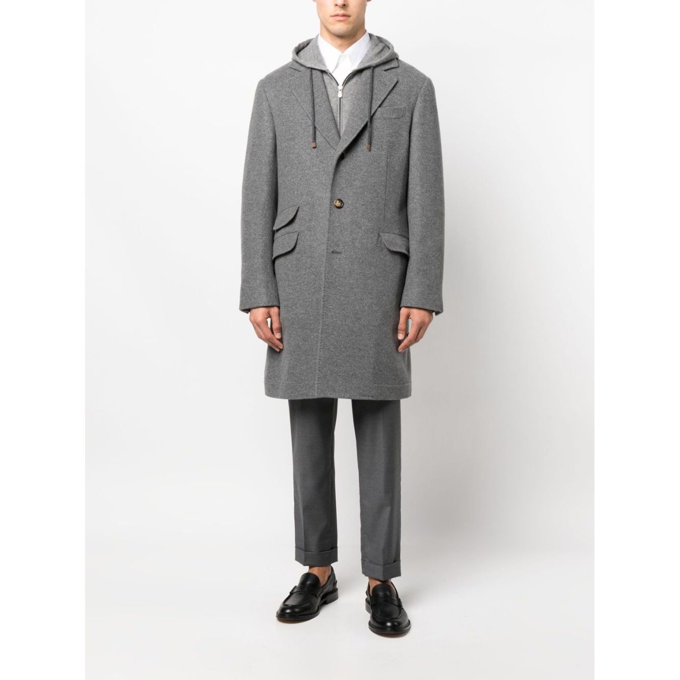 Brunello Cucinelli Coats Grey