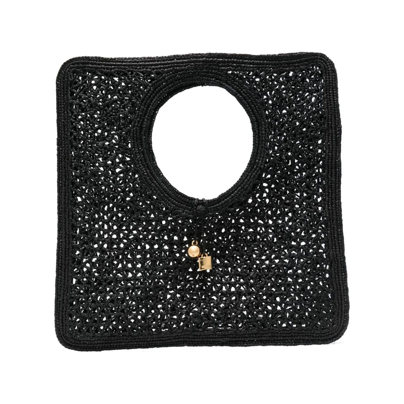 JACQUEMUS The Spiaggia Square Bag - LA CASA Bag Black Handbag JACQUEMUS