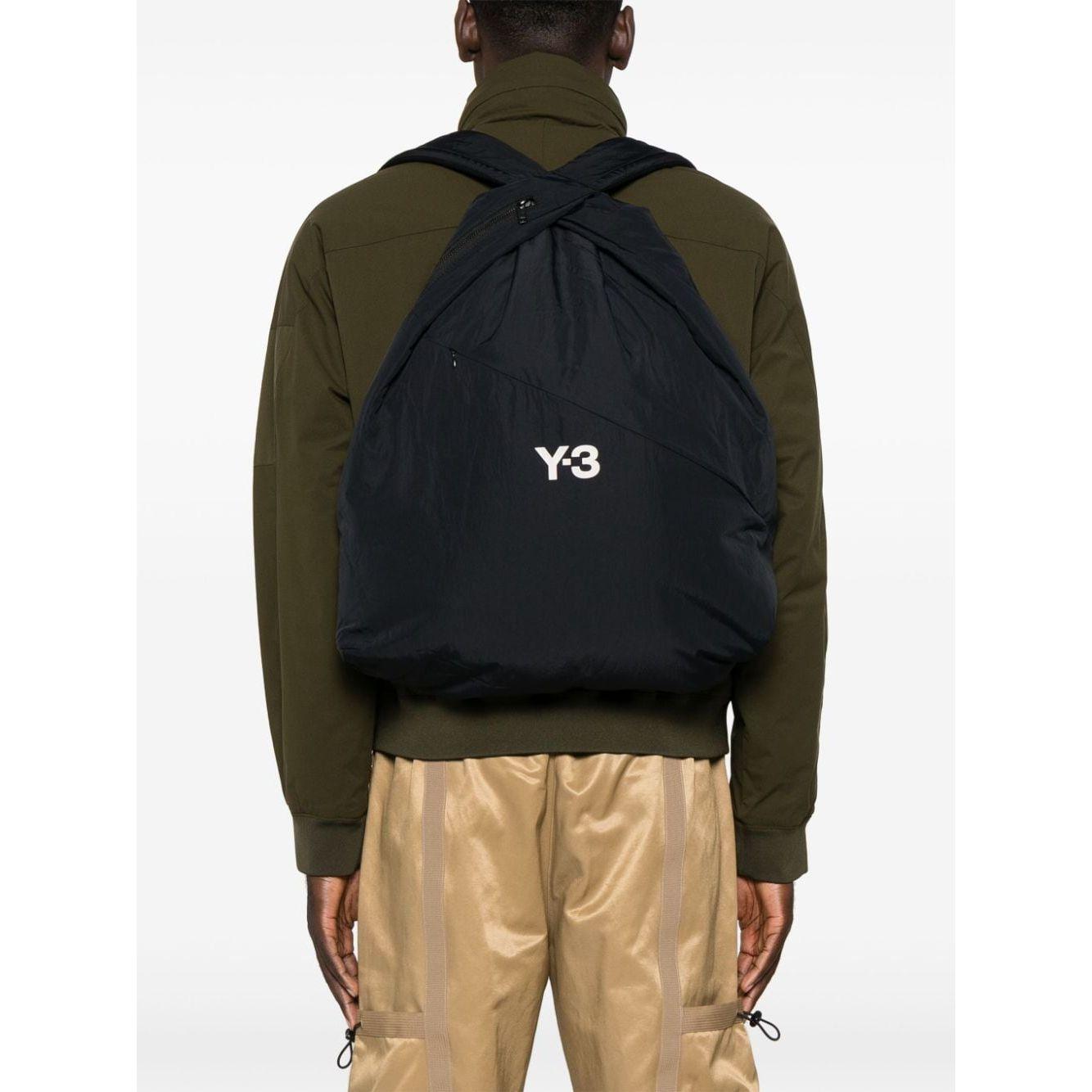 Y-3 black recycled polyamide padded Backpack Backpacks Y-3