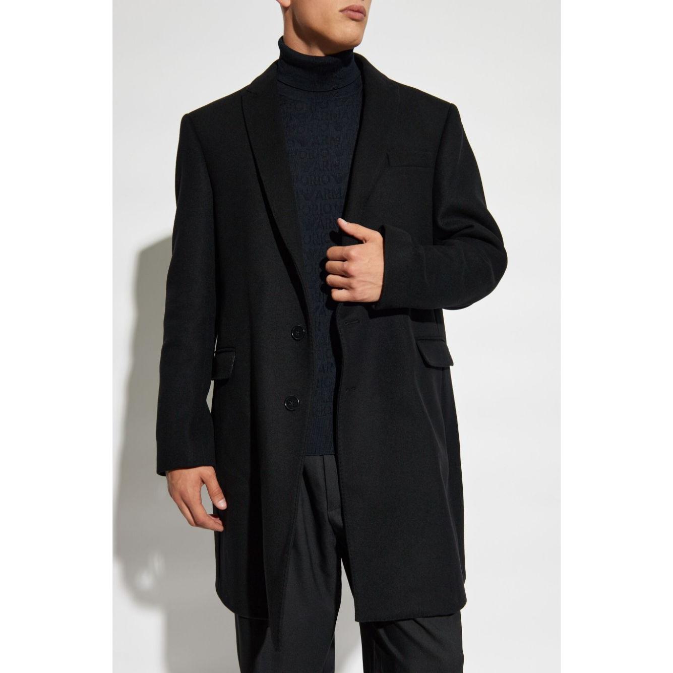 Emporio Armani Coats Black Jackets Emporio Armani