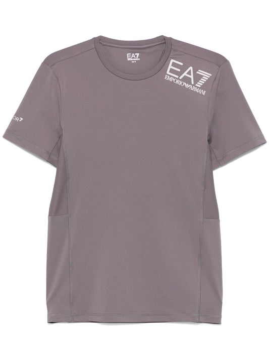 EA7 T-shirts and Polos Grey Topwear EA7