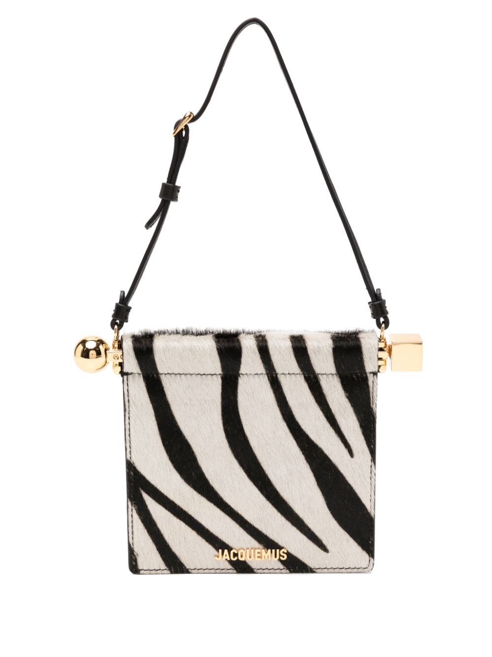 JACQUEMUS The Rond Carré Wallets Zebra Print Wallets JACQUEMUS