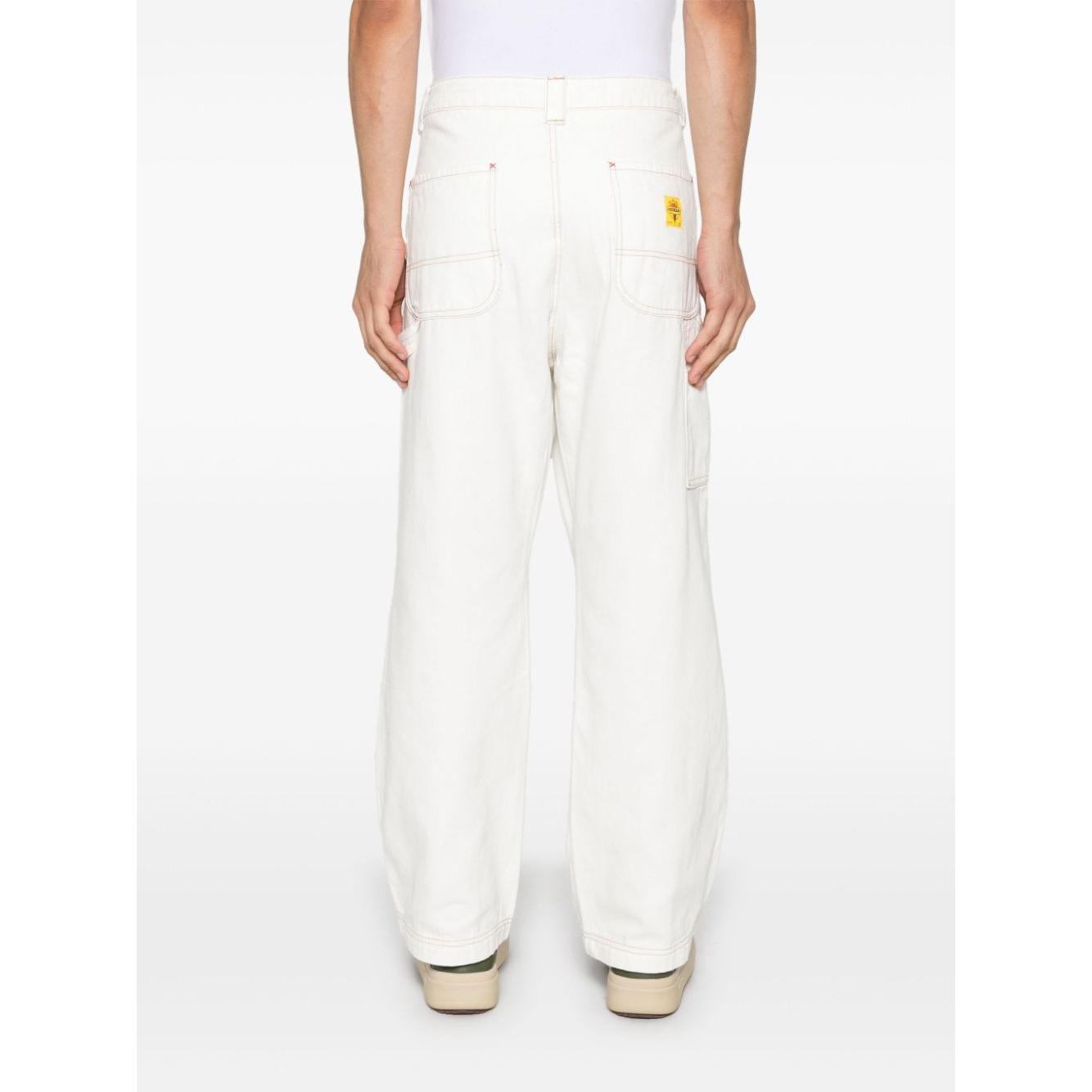 ICECREAM Trousers Beige Trousers Icecream White Smoke