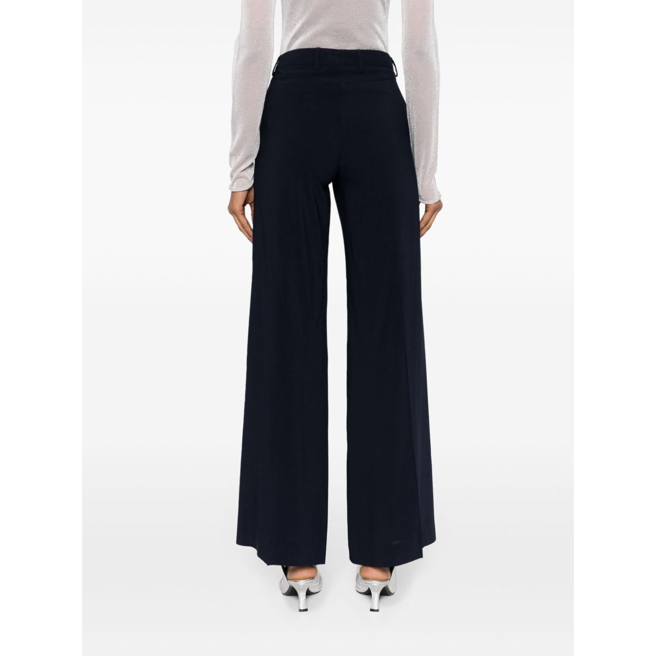 Alberto Biani Trousers Blue Trousers Alberto Biani White Smoke