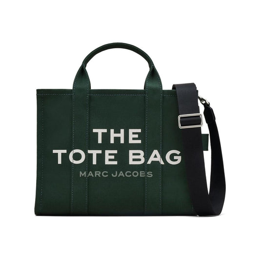 Marc Jacobs dark green cotton canvas tote Bag Shopper Marc Jacobs Dark Slate Gray