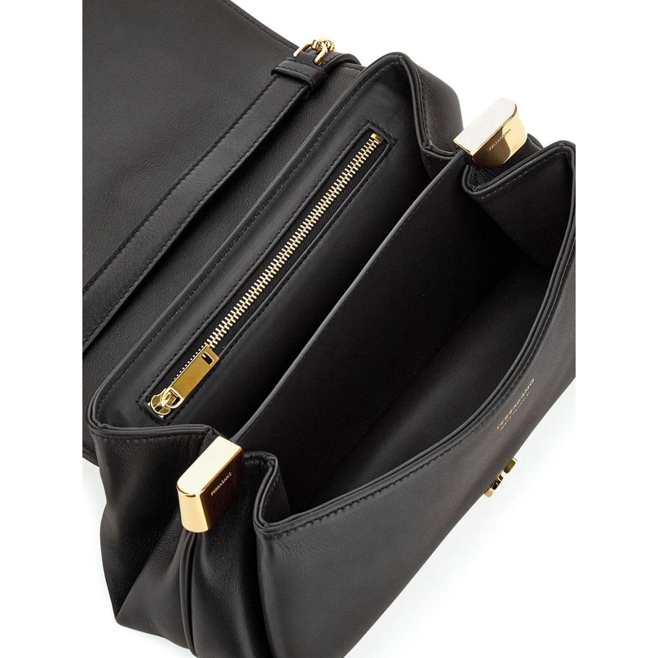Ferragamo small front flap soulder bag