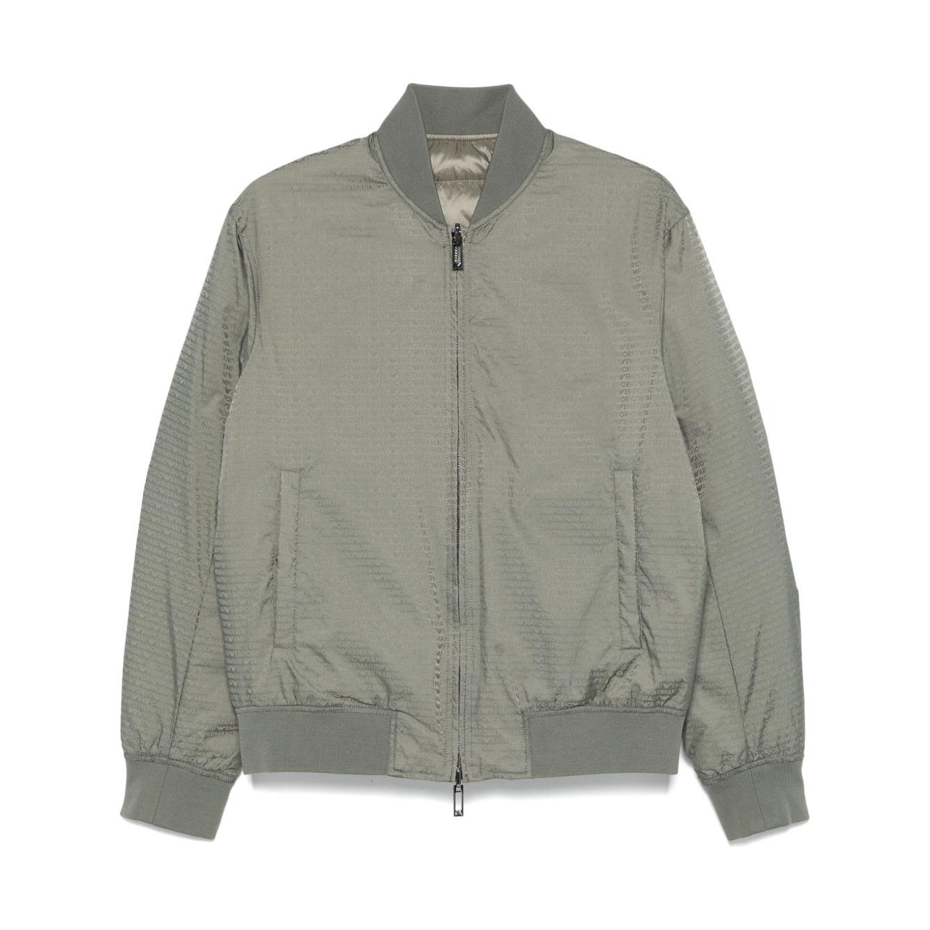 Emporio Armani bomber jacket with logo Jackets Emporio Armani Light Slate Gray