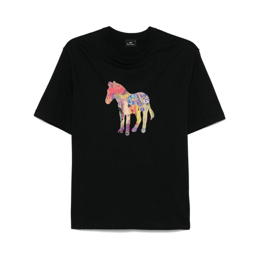 PS By Paul Smith T-shirts and Polos Black Topwear PS By Paul Smith Black