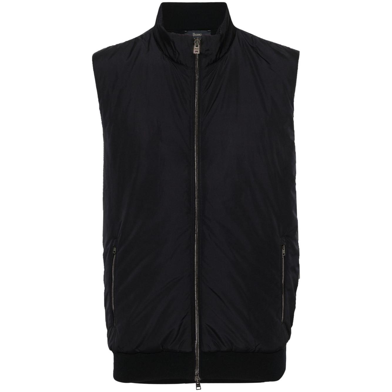 Herno Jackets Blue Vests Herno Black
