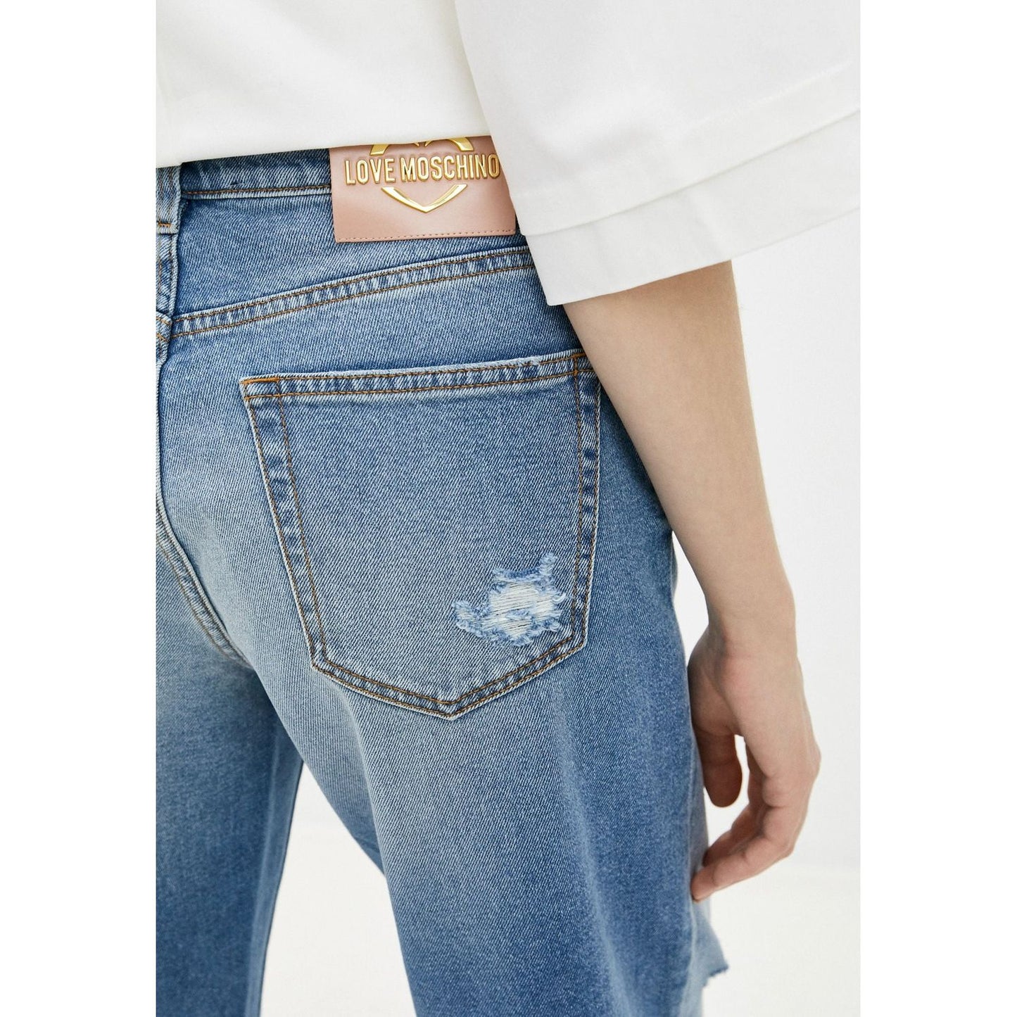 Chic Distressed Love Moschino Jeans Love Moschino