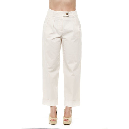 Peserico Beige Cotton Jeans & Pants Peserico