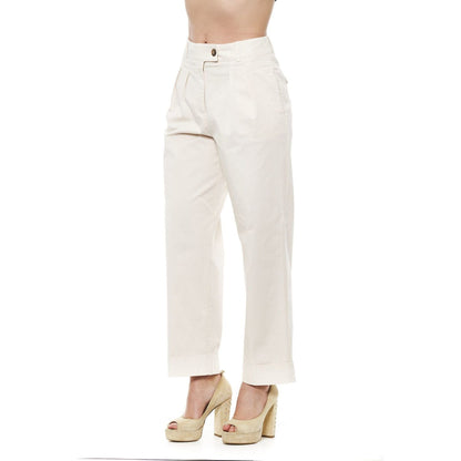 Peserico Beige Cotton Jeans & Pants Peserico