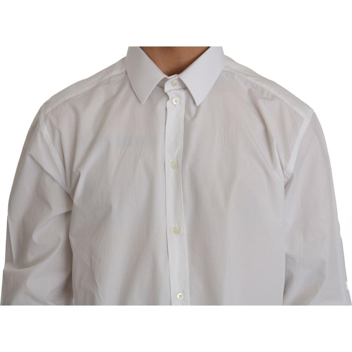 Dolce & Gabbana Exclusive White Slim Fit Formal Shirt Dolce & Gabbana